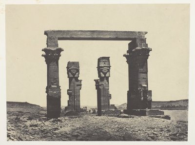 Tempel van Kardassy, Nubië door Maxime Du Camp