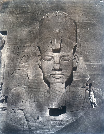 Het kolossale standbeeld van Ramses II, 1852 door Maxime Du Camp