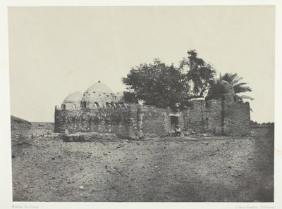 Tombeau de Cidi-Abdellah-el-Marabout, Boven-Egypte door Maxime Du Camp