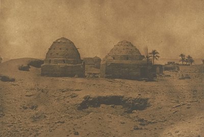 Islamitische Graven in Herment, 1849-50 door Maxime Du Camp