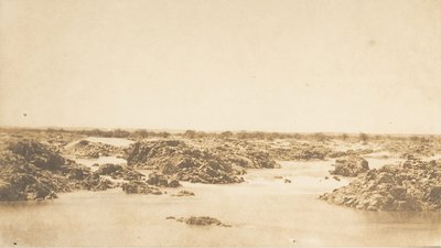 Vue des rapides de la Seconde Cataracte, maart 1850 door Maxime Du Camp
