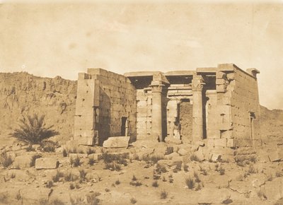 Vue du Temple de Tafah Taphis, 9 april 1850 door Maxime Du Camp