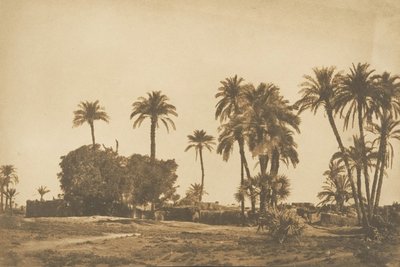 Vue du Village de Hamarneh, près de Dendérah Rive droite, 1849-50 door Maxime Du Camp