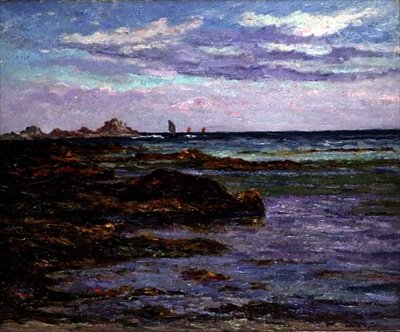 Kust van Bretagne, c.1910 door Maxime Emile Louis Maufra