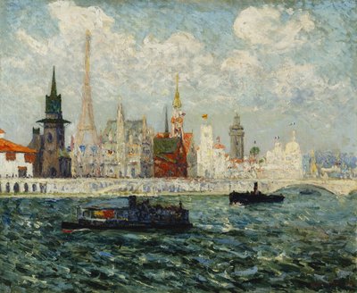 Les Pavillons, Parijs Expositie Internationale, 1900, 1900 door Maxime Emile Louis Maufra