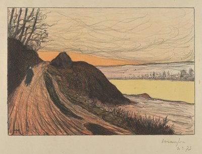De Weg van Gaud La Route de Gaud, 1893 door Maxime Emile Louis Maufra