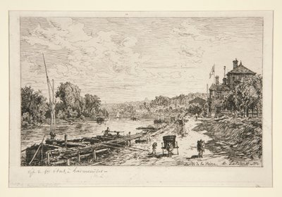 Oevers van de Seine door Maxime Lalanne