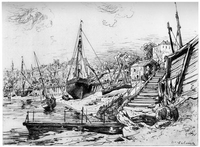 Concarneau, c1850-1895 door Maxime Lalanne