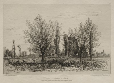 In de Velden van Cénon door Maxime Lalanne