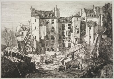 Sloop voor de Opening van de Rue des Écoles door Maxime Lalanne
