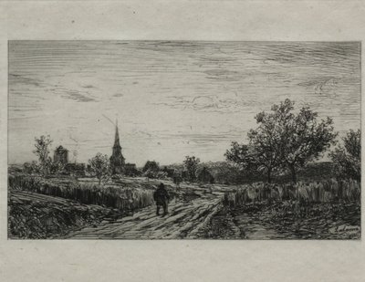 Landschap, Avond (Terug naar Huis) door Maxime Lalanne