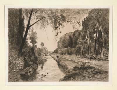 Het kanaal bij Pont-Sainte-Maxence door Maxime Lalanne