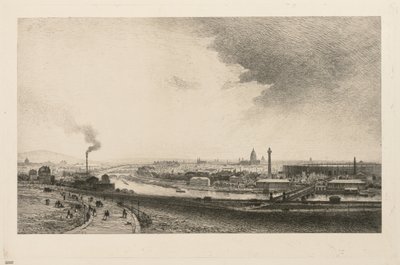Aan de Seine, 1867 door Maxime Lalanne
