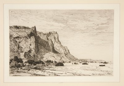 Strand van Zwarte Koeien bij Villiers (Calvados) door Maxime Lalanne