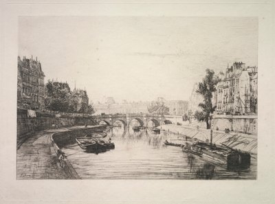 Uitzicht vanaf de St. Michel Brug door Maxime Lalanne