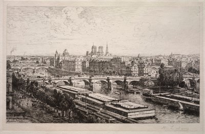 Uitzicht vanaf het Louvre door Maxime Lalanne