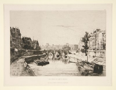 Gezicht vanaf Pont Saint-Michel door Maxime Lalanne