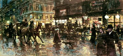 De Ringstrasse bij nacht, Wenen door Maximilian Lenz