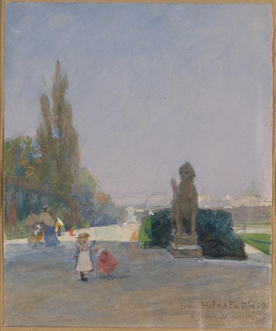 Uitzicht op Wenen vanaf de Upper Belvedere door Maximilian Suppantschitsch