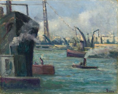 Haven van Rouen door Maximilien Luce