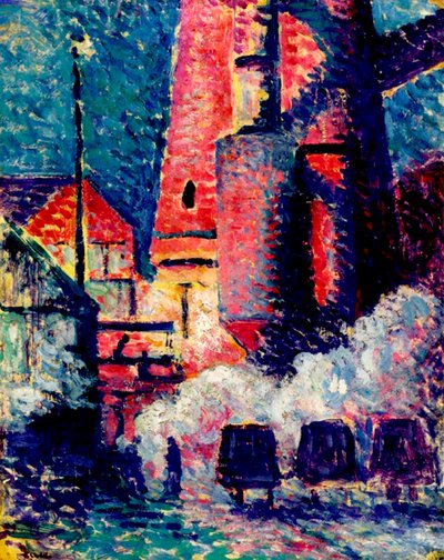 Hoge ovens door Maximilien Luce