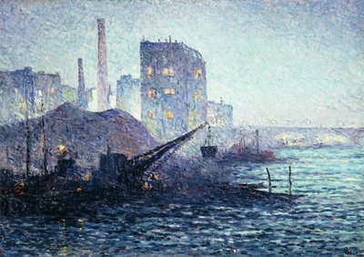 De Theems in Londen, ca. 1893 door Maximilien Luce