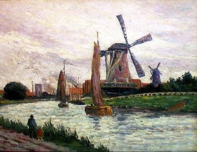 De Windmolen door Maximilien Luce