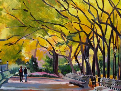 Golden Park-wandelpad door Maxine Shore