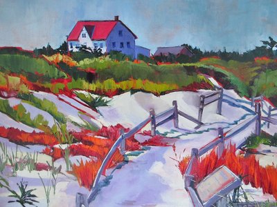 Red Roof-strandpad door Maxine Shore