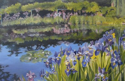 Zomertuin-irissen door Maxine Shore