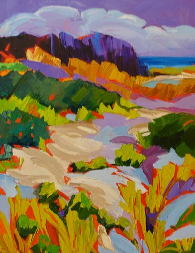 Levendig kustlandschap door Maxine Shore