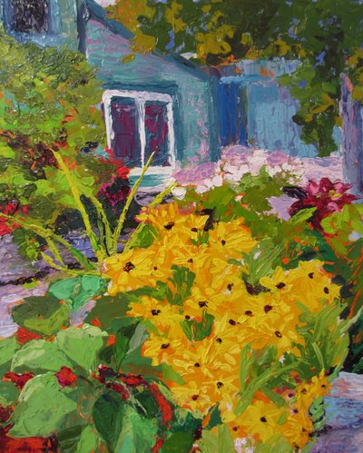 Levendig tuinhuisje door Maxine Shore
