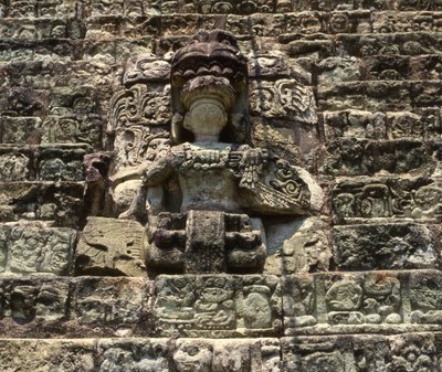 Copan Hiëroglief Beeld door Mayan