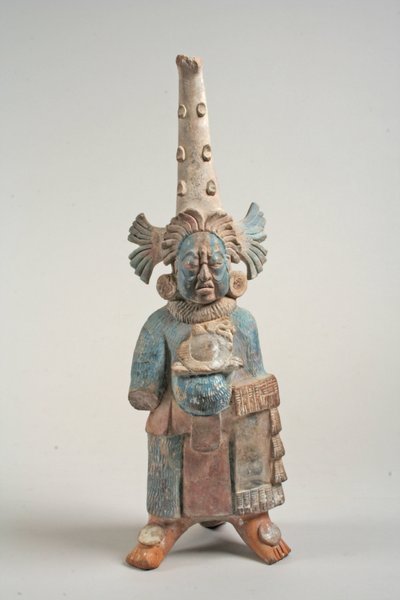 Gekostumeerd figuur uit Mexico, 7e-8e eeuw door Mayan