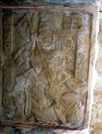 Late Klassieke Periode (600-900 AD) Lintel door Mayan