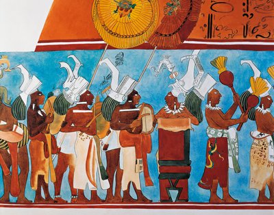 Reconstructie van de Bonampak-fresco