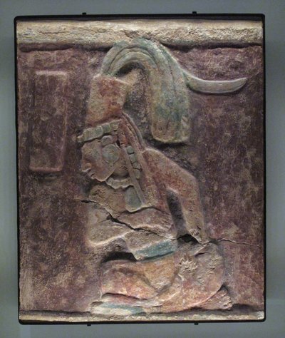 Zittende man, El Chicozapote, Usumacinta, Late Klassieke Periode, 600-900 AD door Mayan