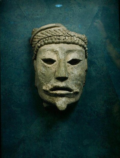 Begrafenismasker, Comalcalco, Tabasco, Mexico door Mayan Mayan