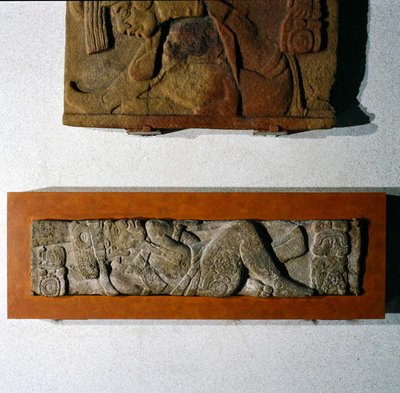 Latei 27 van Tonina, Chiapas, Mexico, Late Klassieke Periode (600-900 AD) door Mayan Mayan