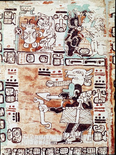 De Madrid codex of codex tro cortesianus, behandelt horoscoop en astrologische tabellen door Mayan Mayan
