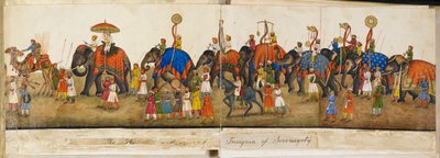 Processioneel panorama, illustratie uit 