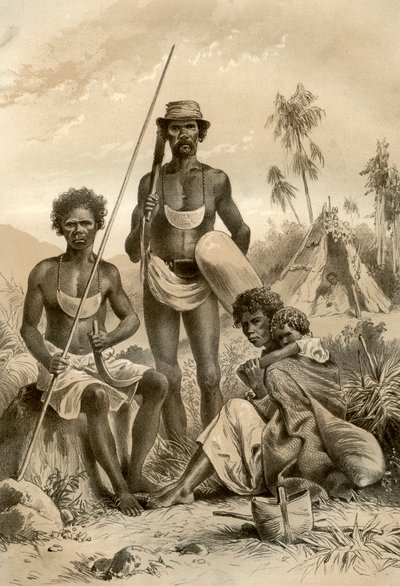 Aboriginals van Australië, 1879 door McFarlane and Erskine