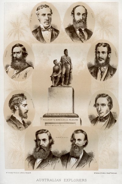 Australische ontdekkingsreizigers, 1879 door McFarlane and Erskine