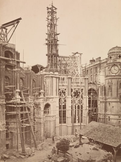 Restauratie van Sainte Chapelle door Mederic Mieusement