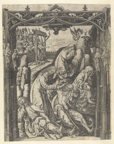 Christus op de Olijfberg door Meester IAM van Zwoll