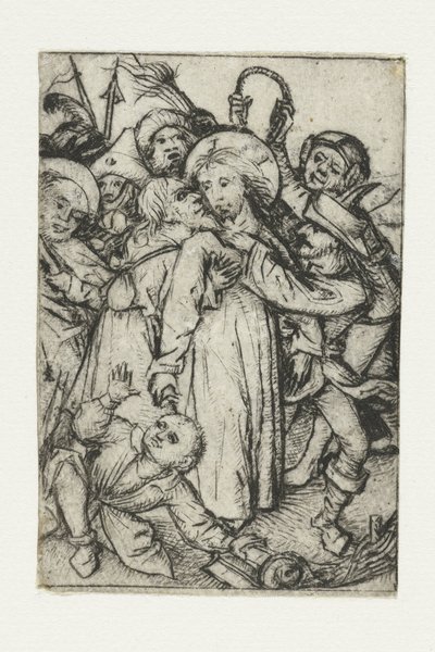 De gevangenneming van Christus door Meester van het Amsterdamse Kabinet