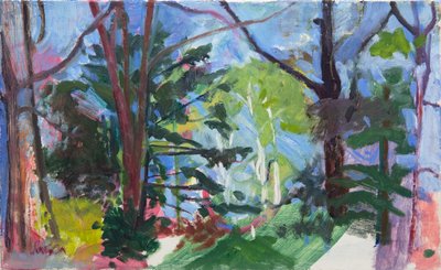 Chequamegon National Forest, 2016 (olieverf op doek) door Megan Williamson