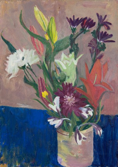 Zomerbloemen, 2016 (olieverf op doek) door Megan Williamson