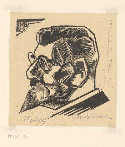 Portret van David Wijnkoop door Meijer Bleekrode (signed by artist)