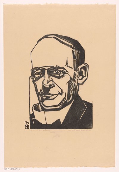 Portret van Jacques Karel Rensburg door Meijer Bleekrode (signed by artist)